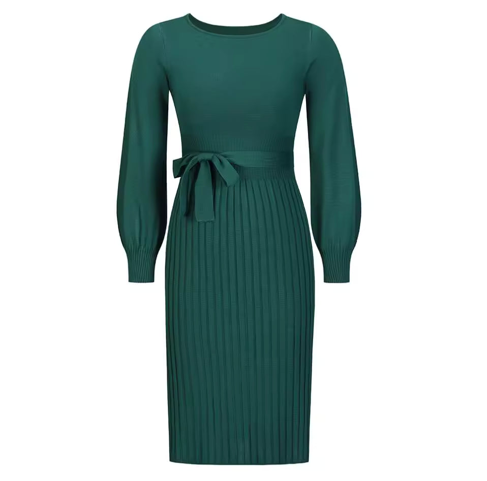 Colette | Pleated Sweater Dress