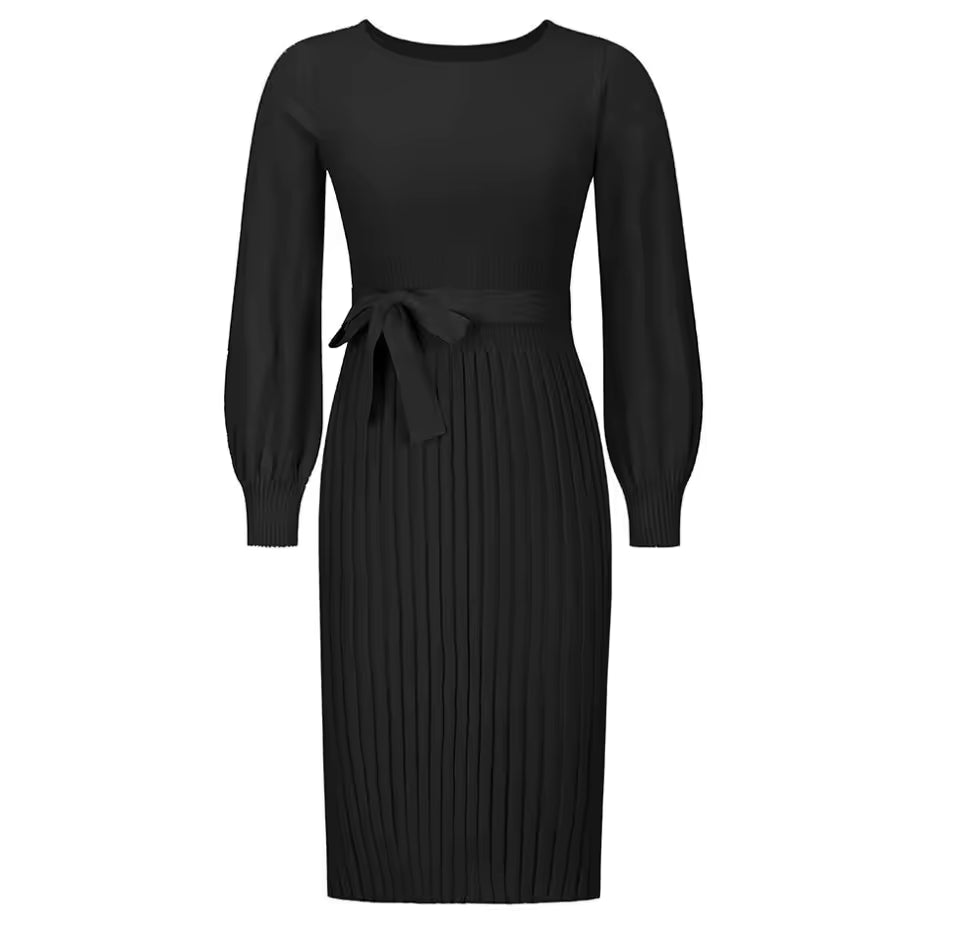Colette | Pleated Sweater Dress