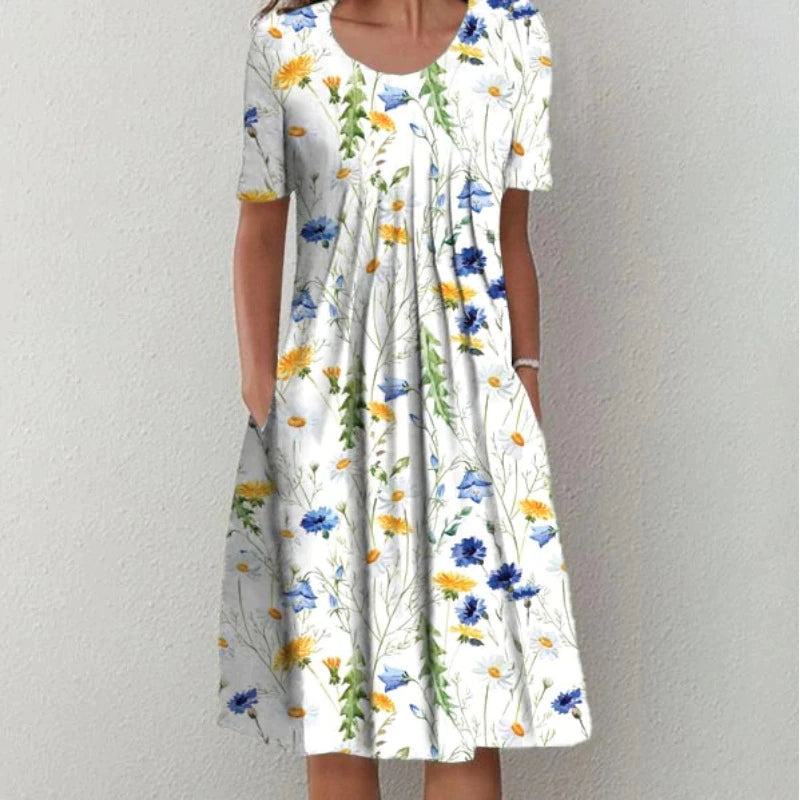 Hanna™ | Floral Dress with Pockets