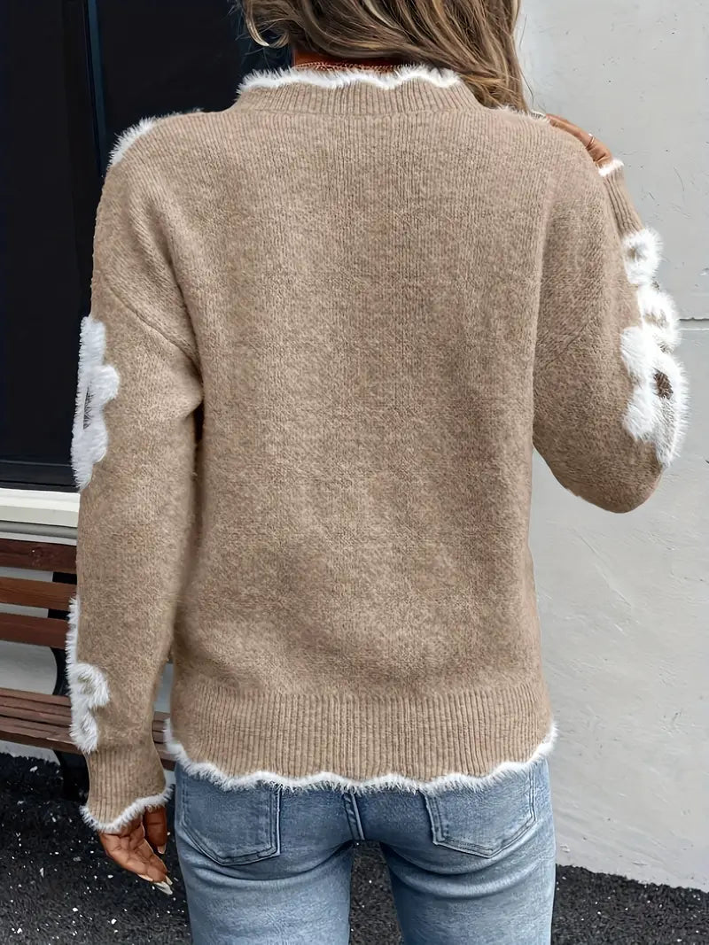 VERA™ | Elegant Floral Sweater
