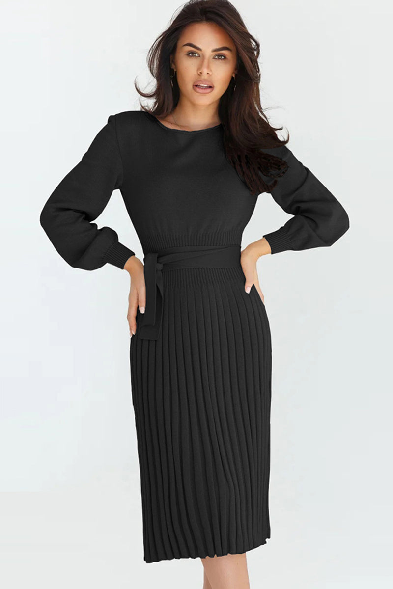 Colette | Pleated Sweater Dress