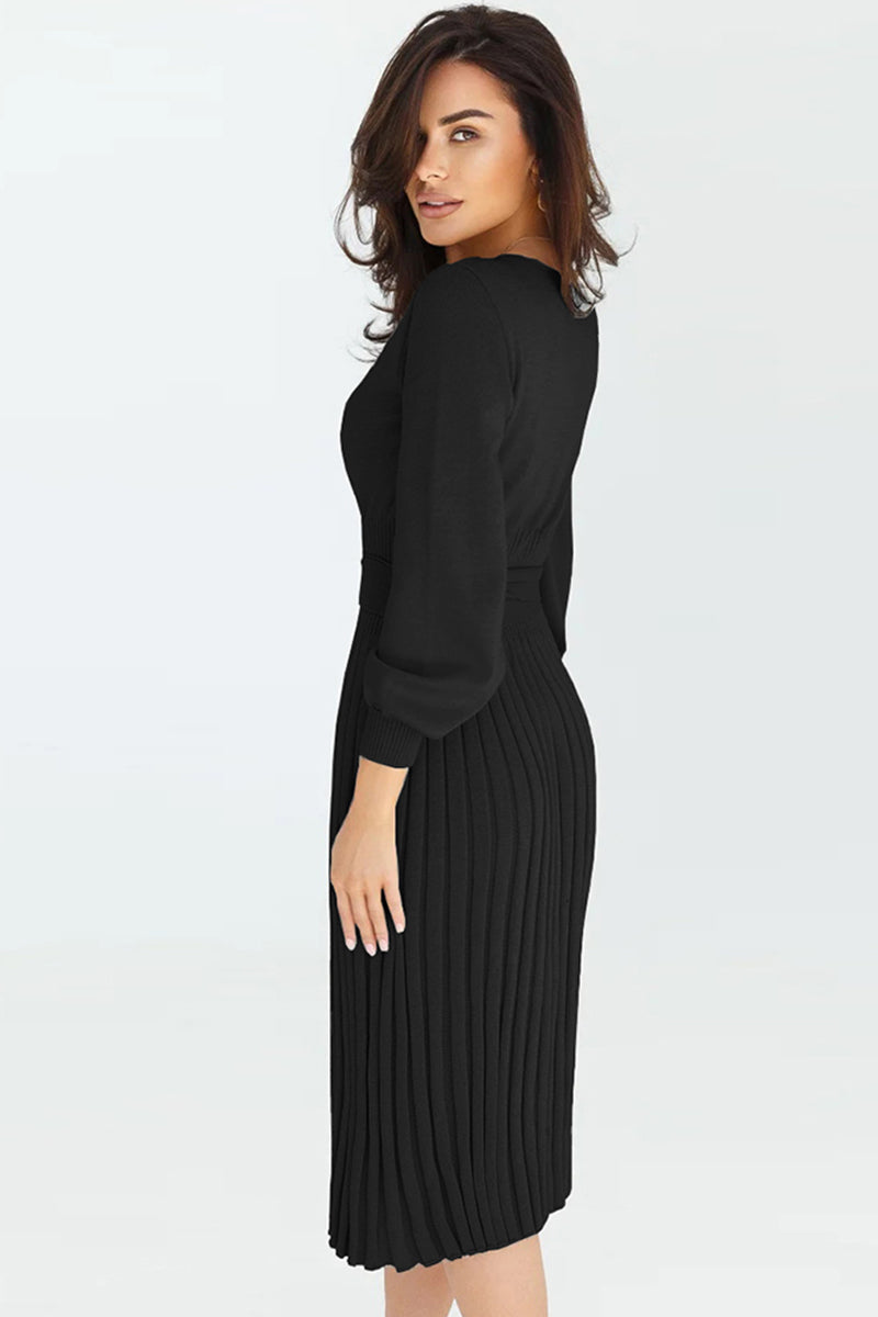 Colette | Pleated Sweater Dress