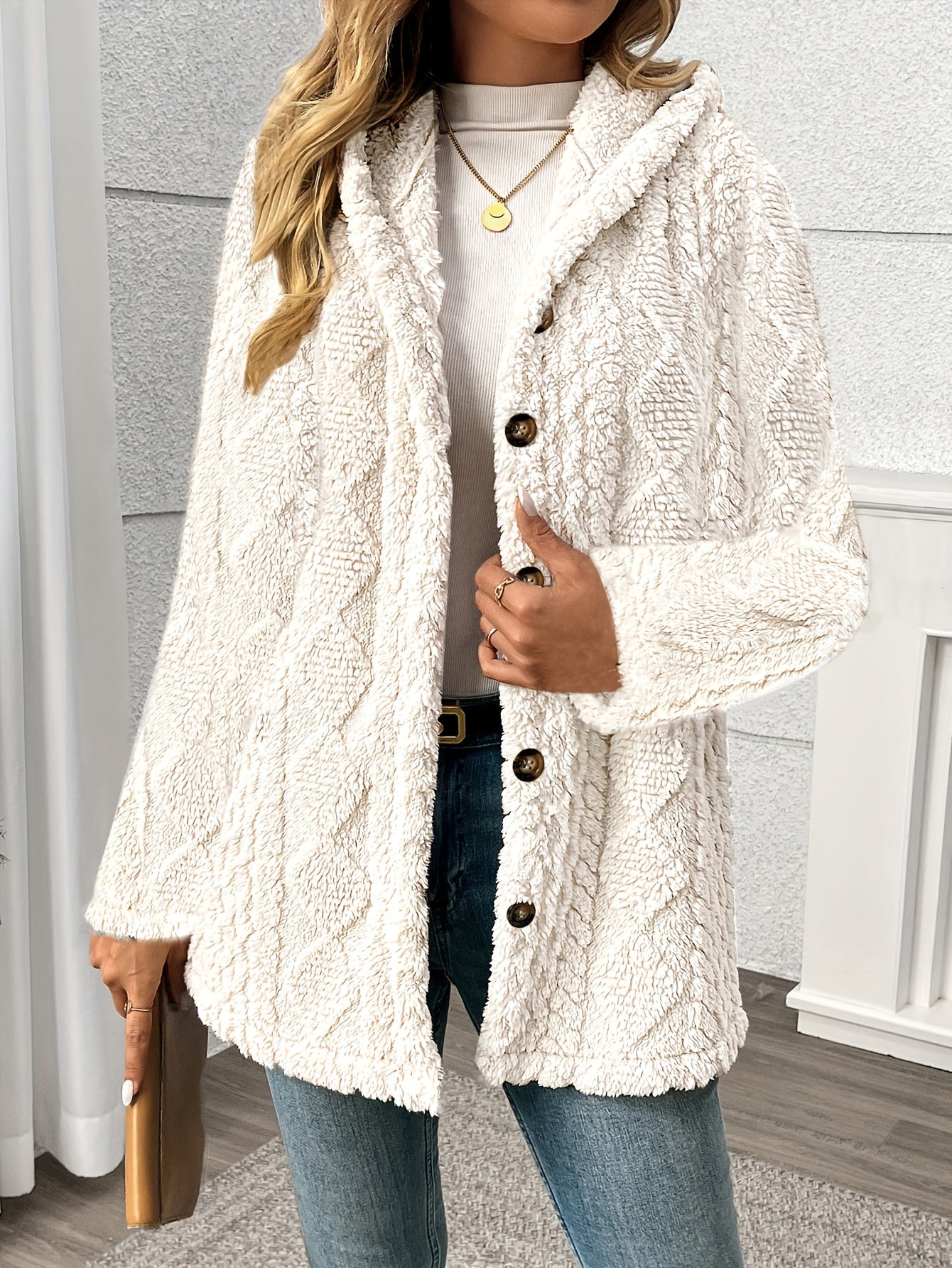 Mariette | Elegant Diamond Teddy Jacket