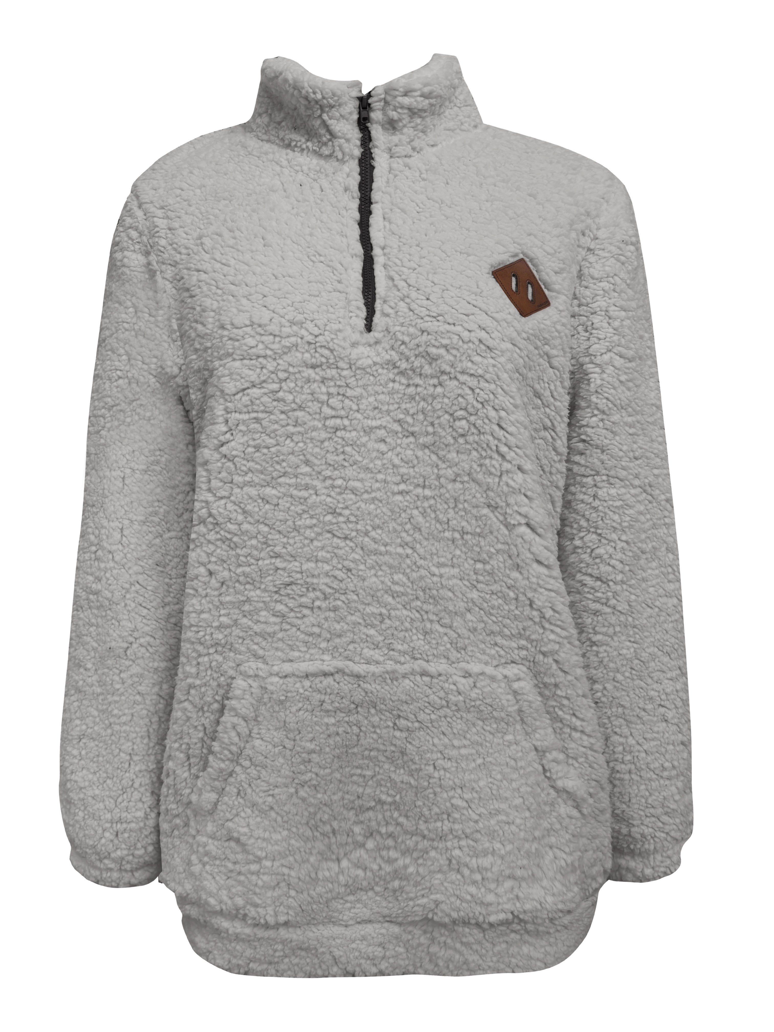 Aviana | Teddy Sweater with Zipper