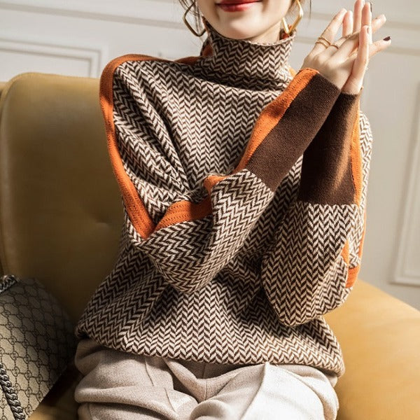 Nora | High Neck Pullover