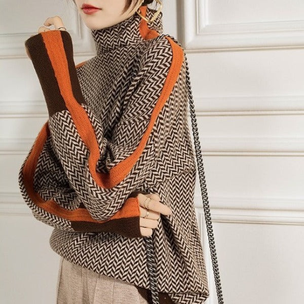 Nora | High Neck Pullover