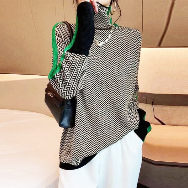 Nora | High Neck Pullover