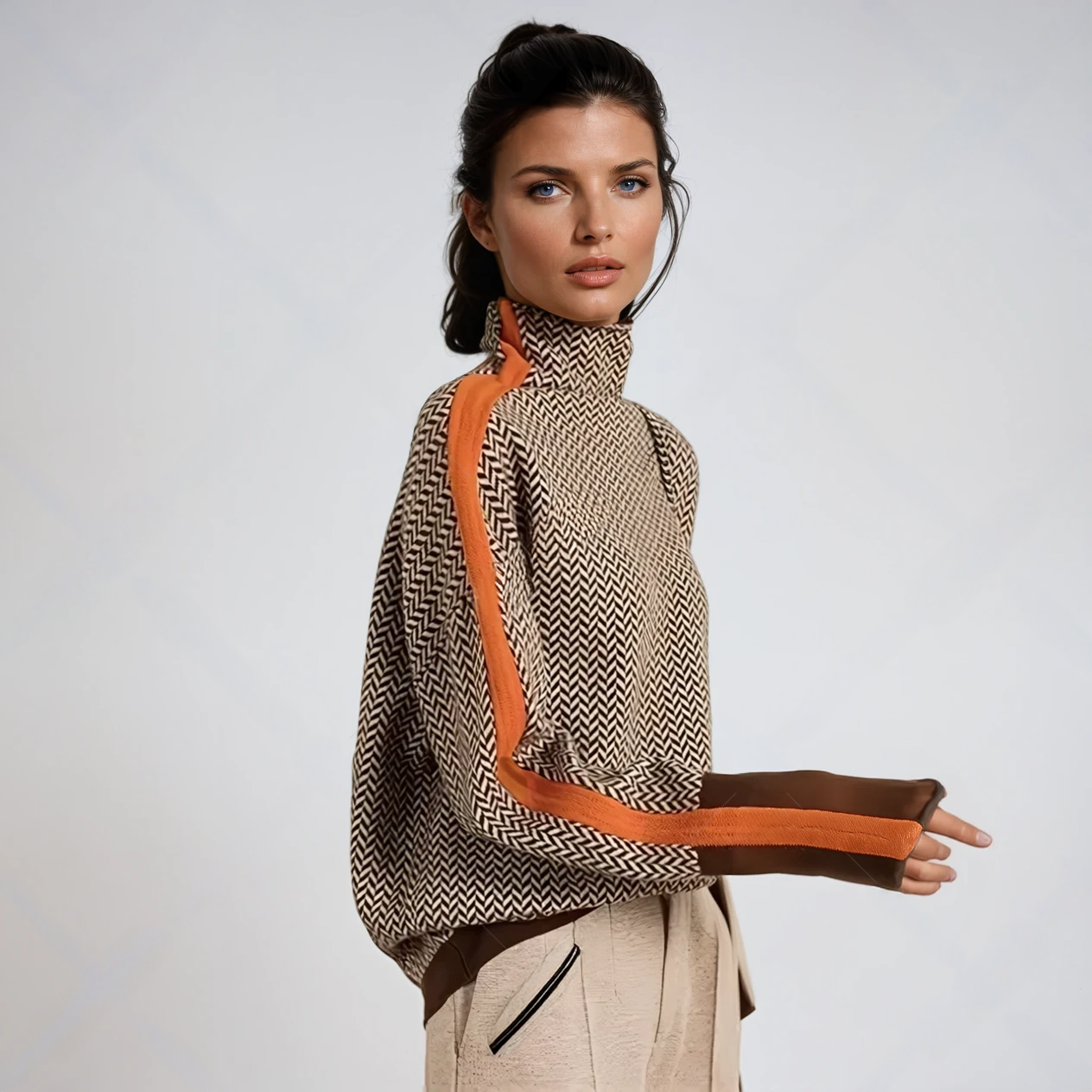 Nora | High Neck Pullover