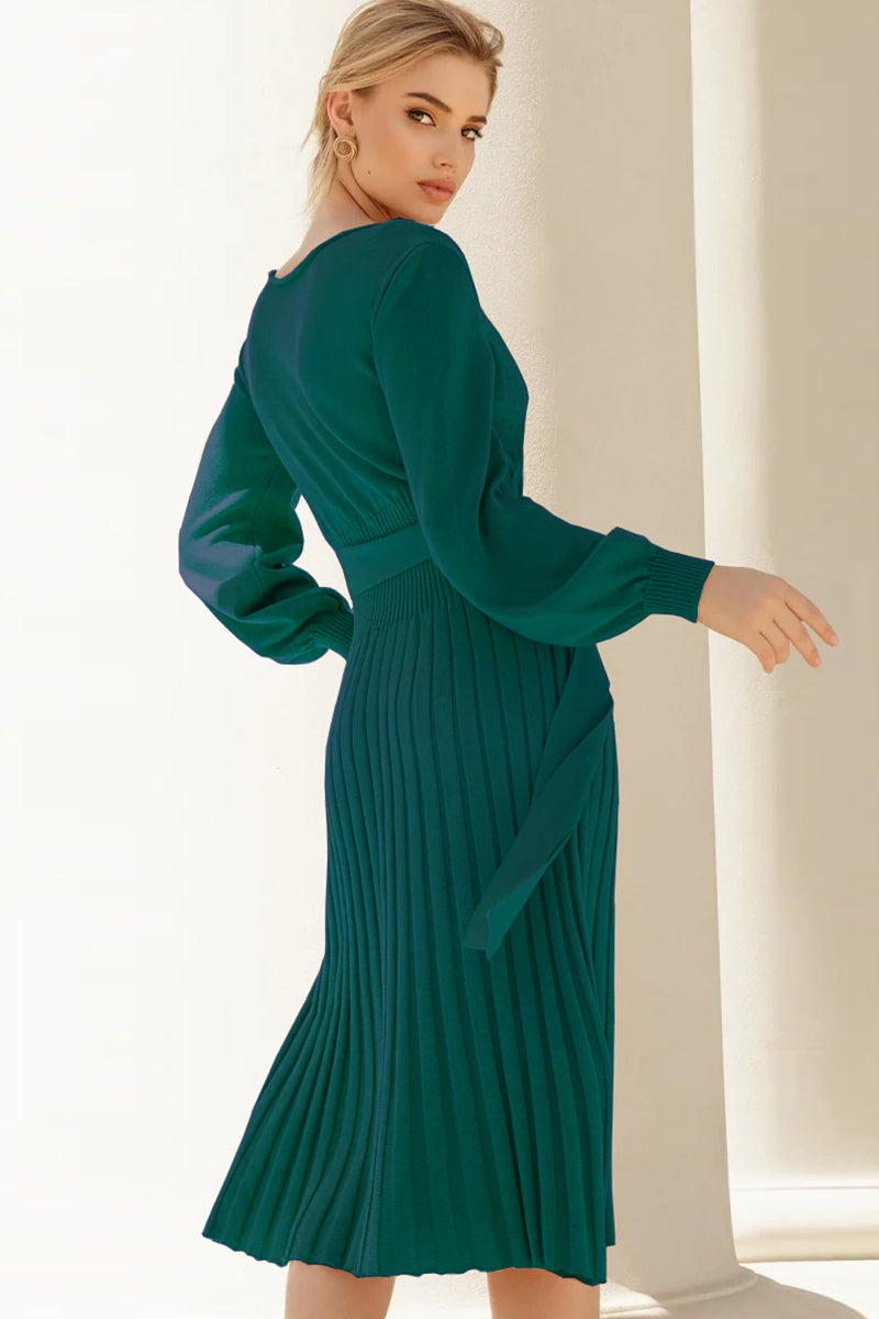 Colette | Pleated Sweater Dress