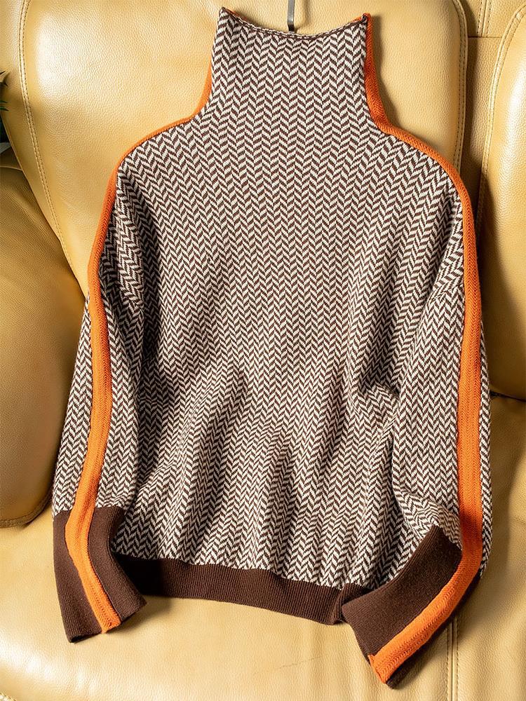 Nora | High Neck Pullover