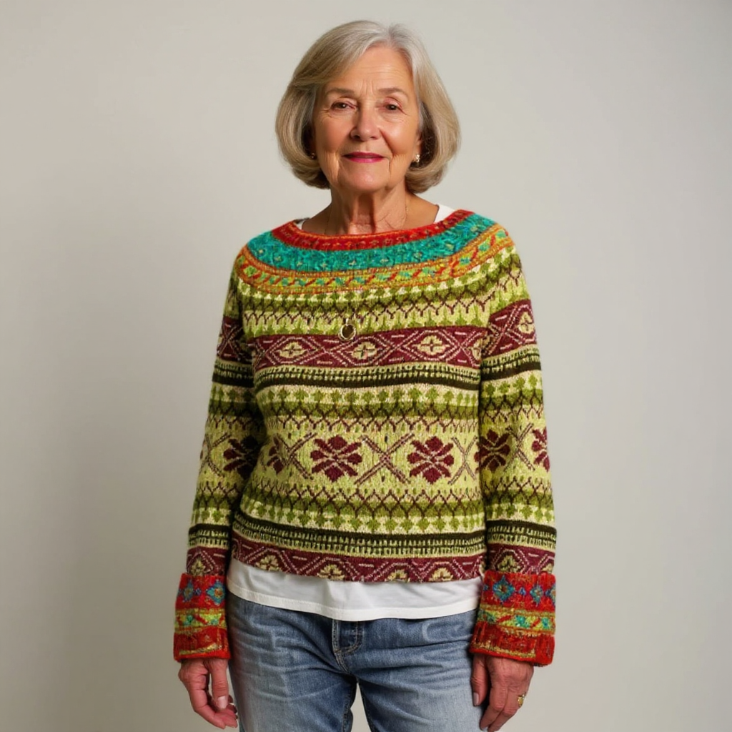 Caitlin | Vintage Nordic Sweater