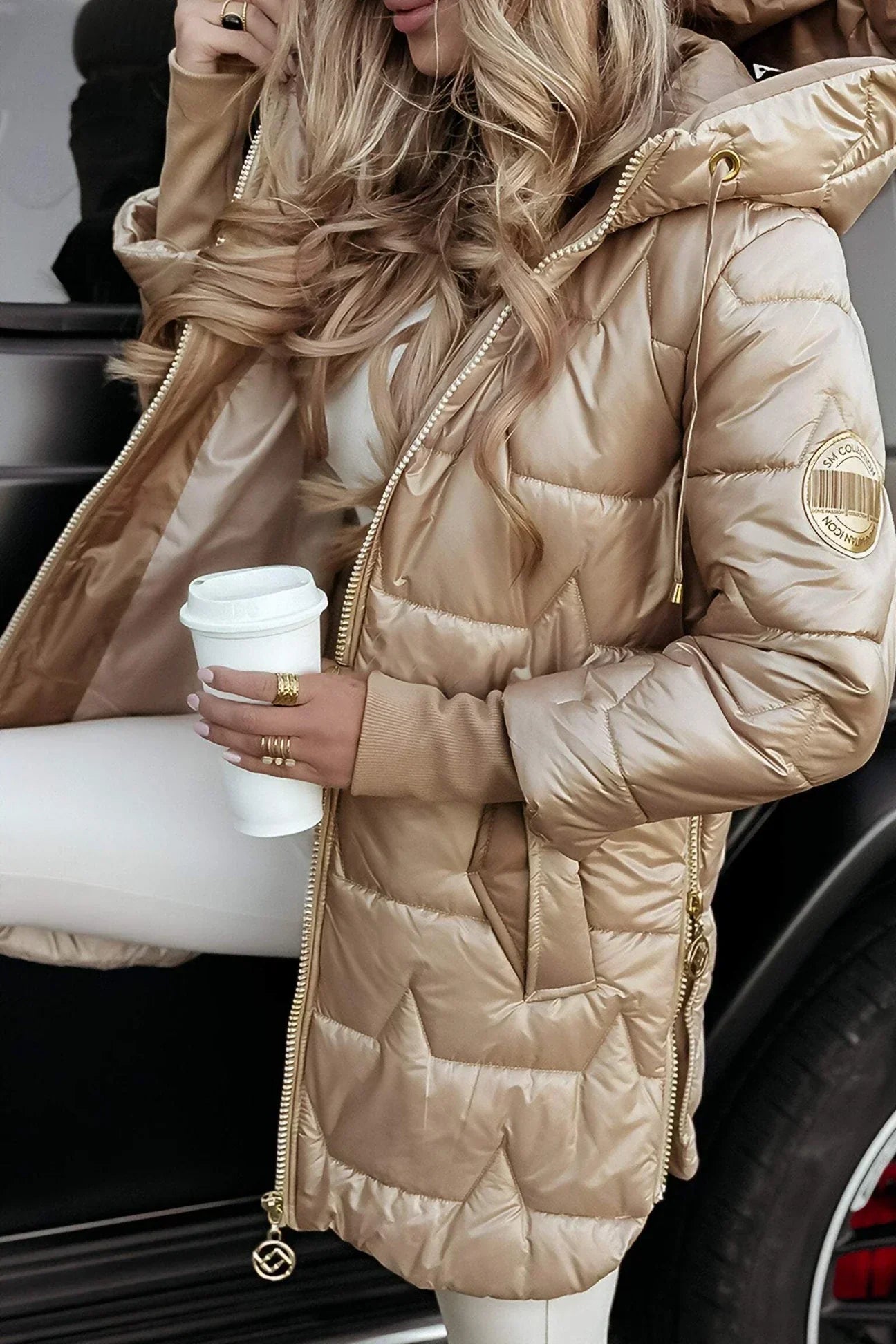 Luciana™ | Elegant Winter Coat with Hood and Padding