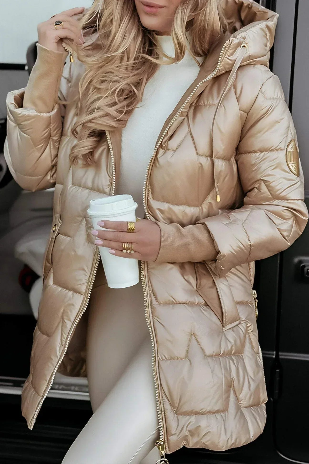 Luciana™ | Elegant Winter Coat with Hood and Padding