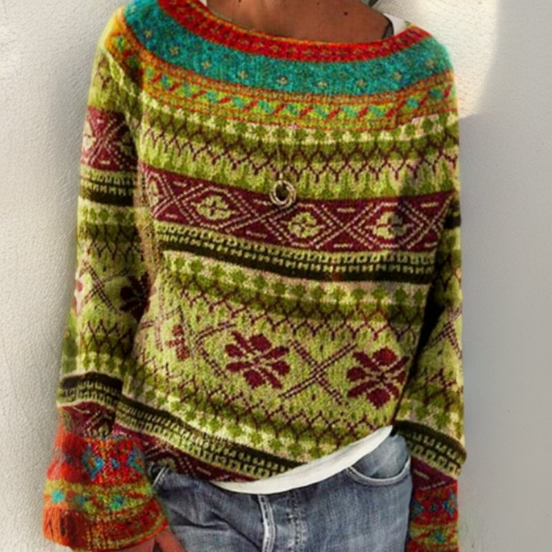 Caitlin | Vintage Nordic Sweater