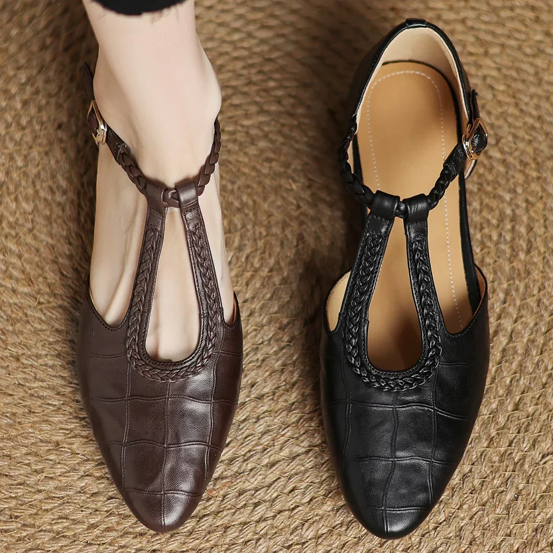 Lina | Orthopedic T-Strap Shoes
