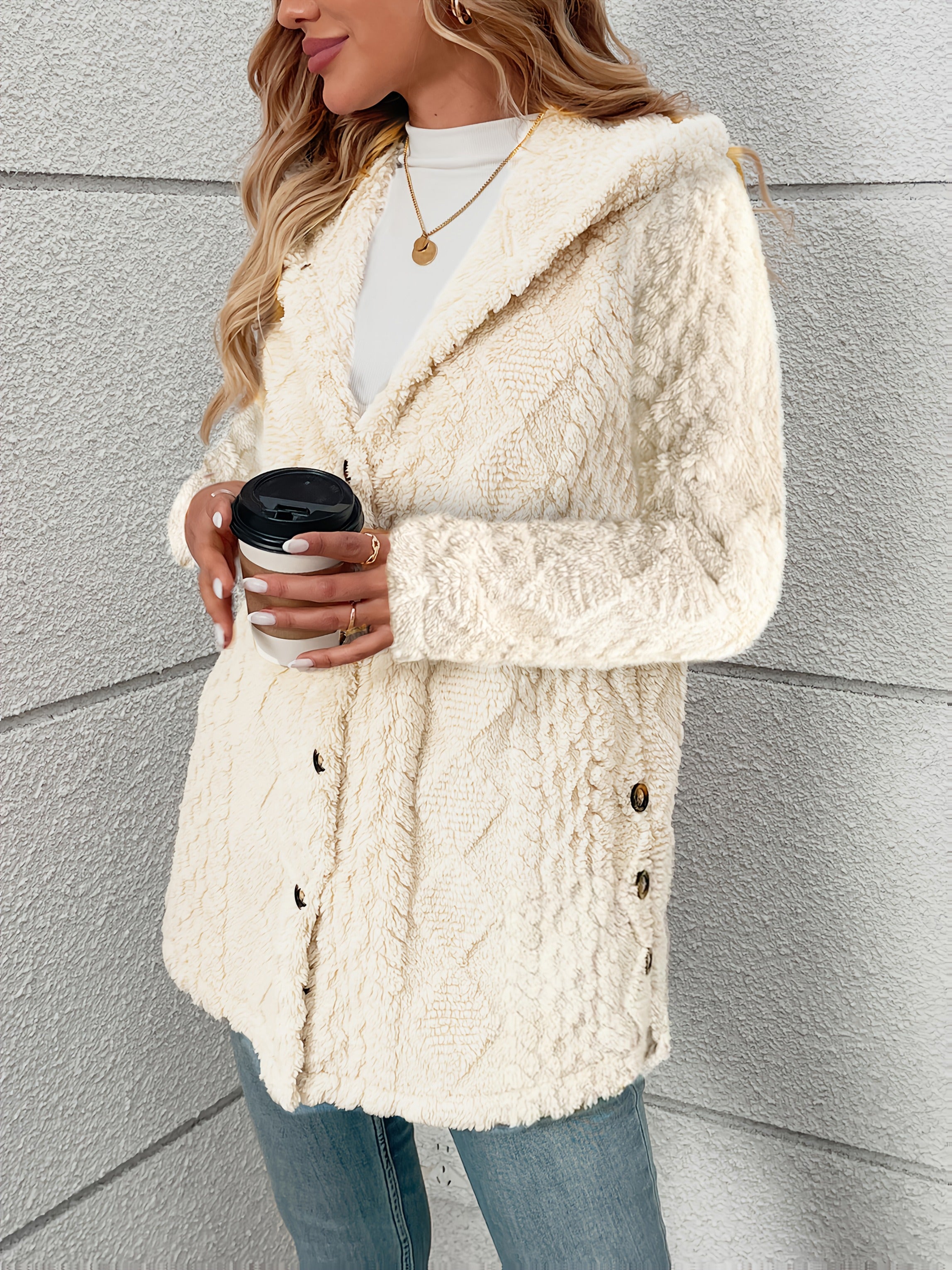 Mariette | Elegant Diamond Teddy Jacket