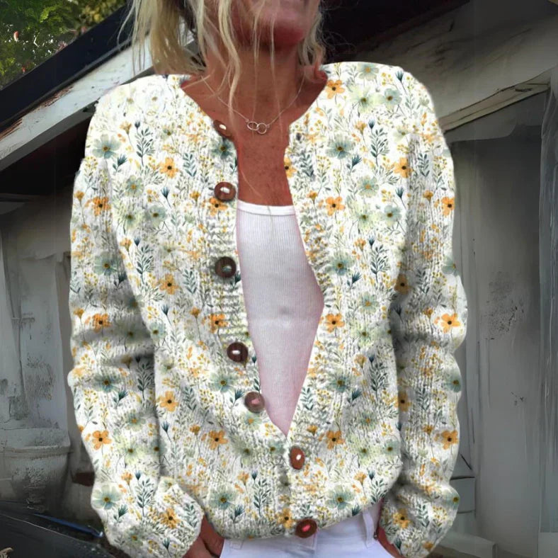 Estelle | Elegant Flower Print Vest