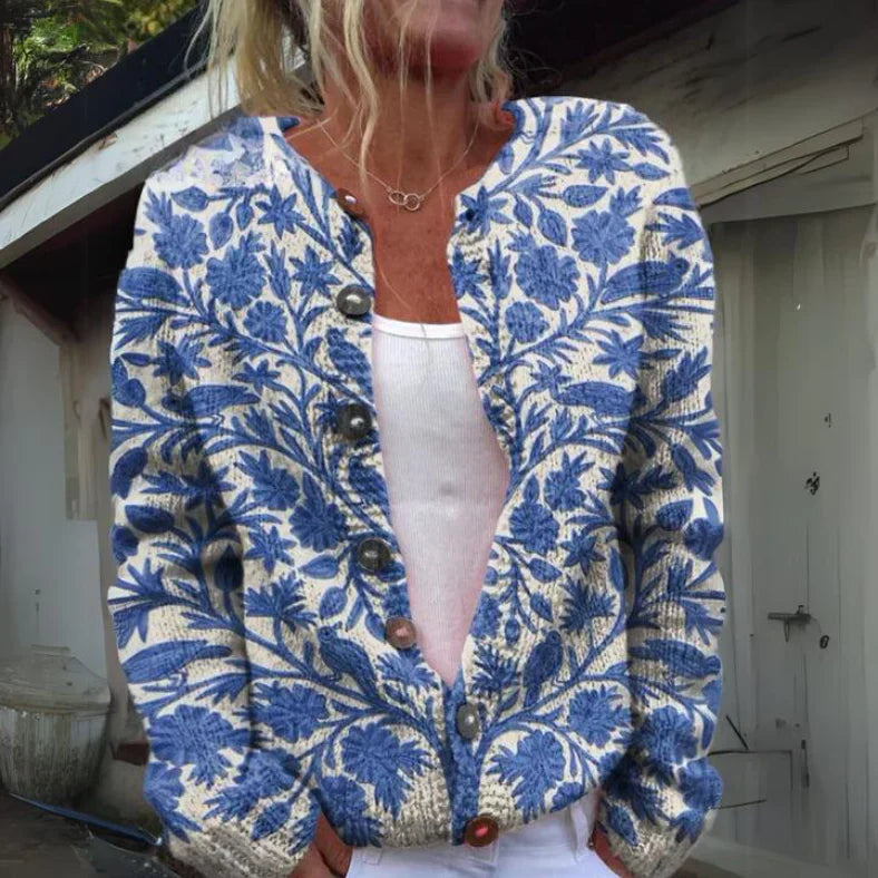 Estelle | Elegant Flower Print Vest