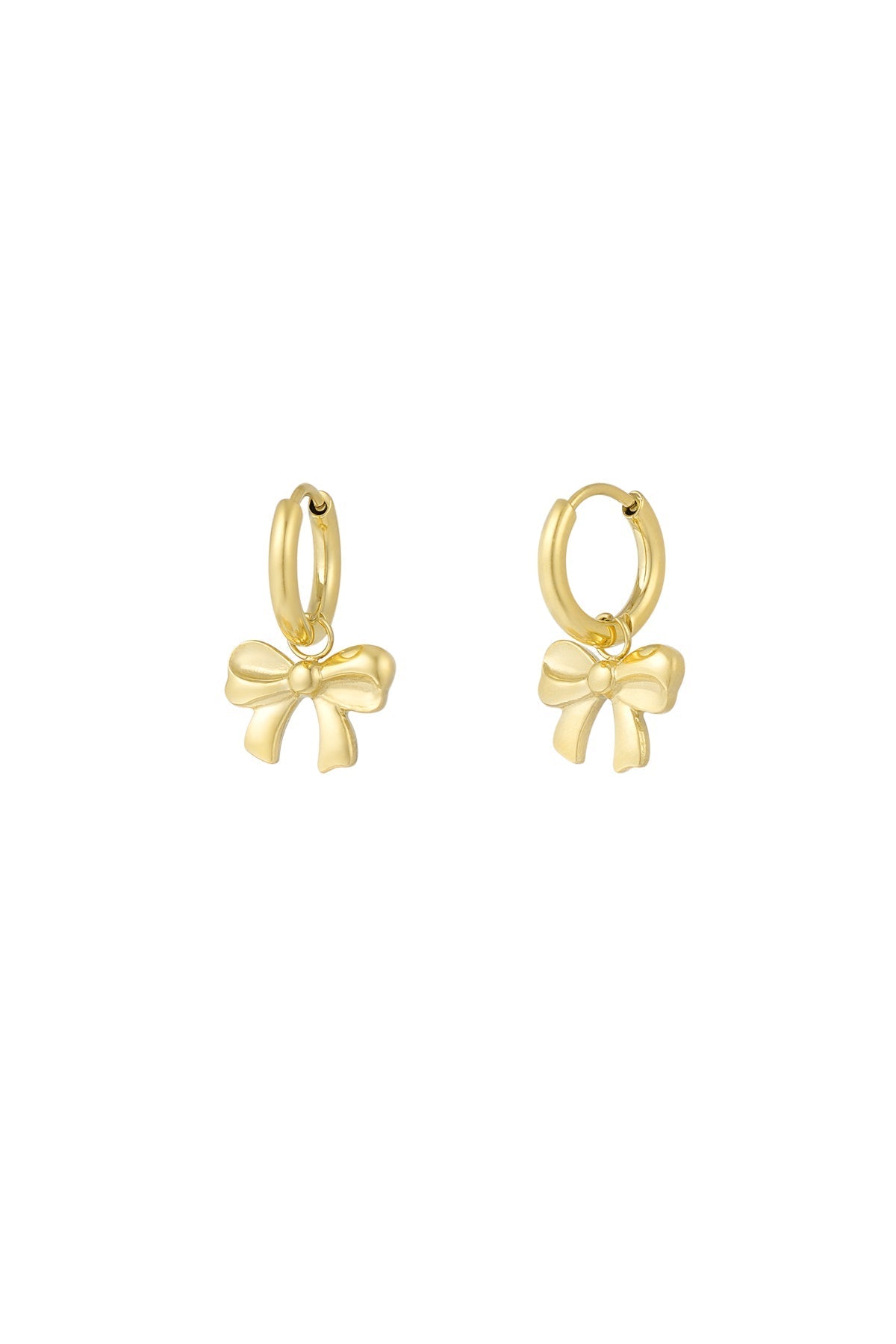 Simple Bow Earrings | Gold