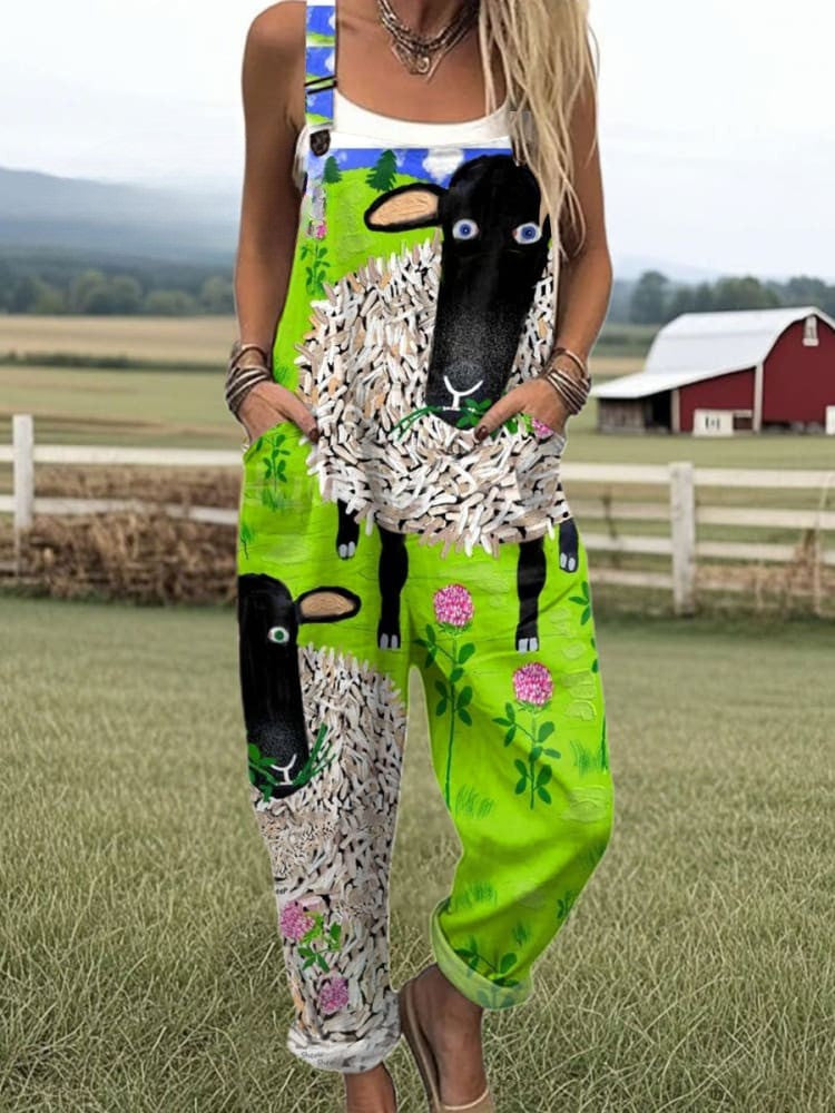 Summer Jumpsuit | Vintage Floral Jumpsuit for Women - Stylish Comfort for All Day