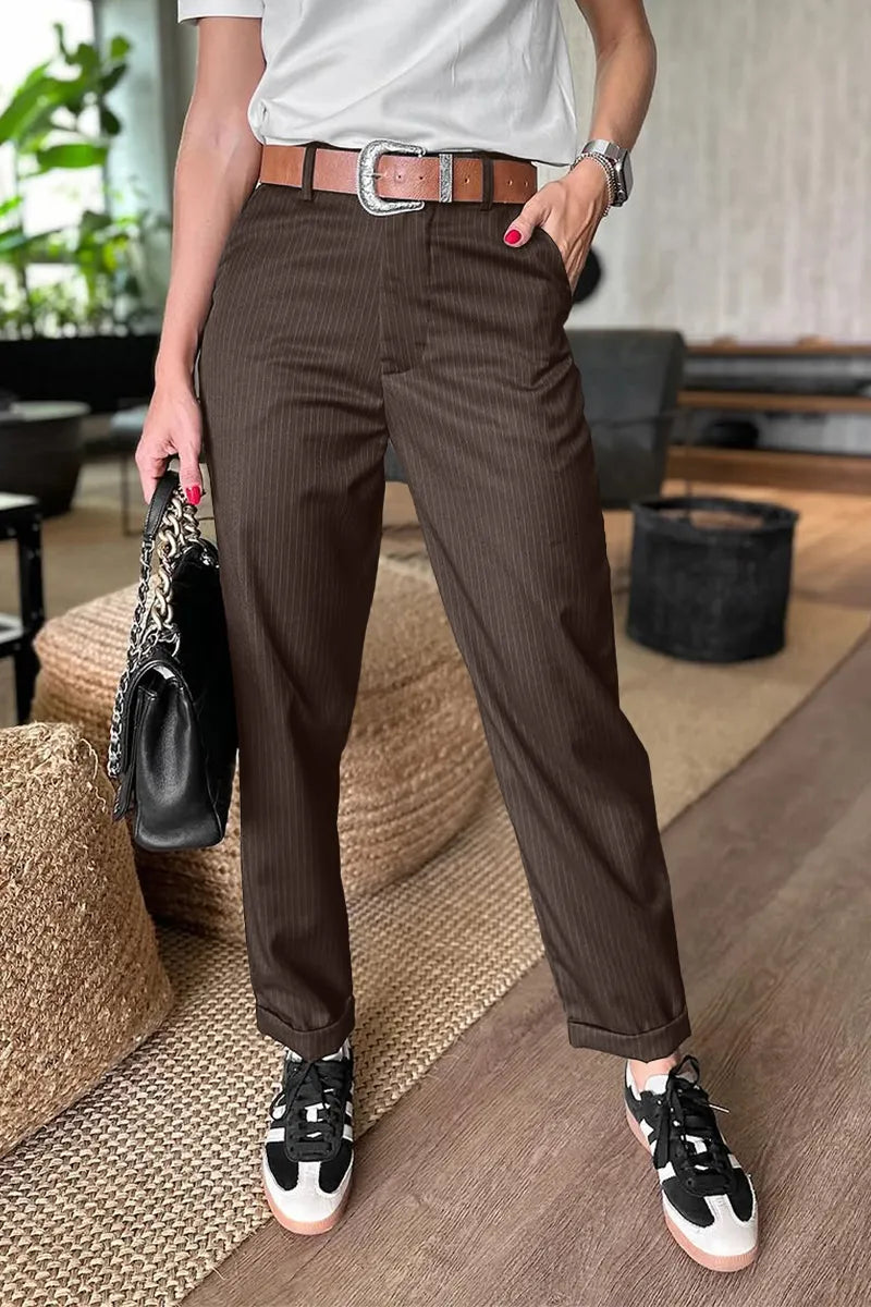 Mathilda | Striped Suit Trousers