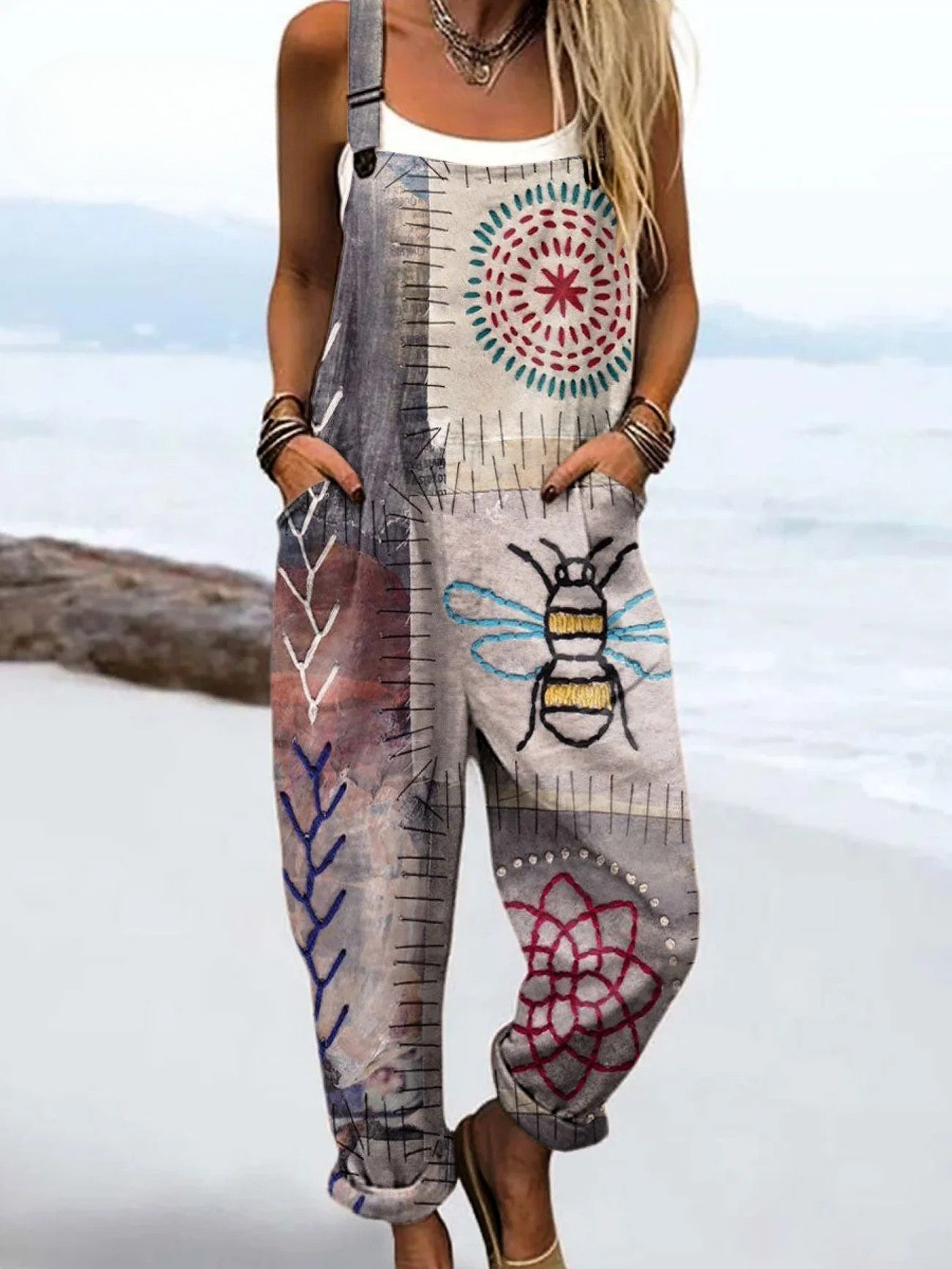 Summer Jumpsuit | Vintage Floral Jumpsuit for Women - Stylish Comfort for All Day