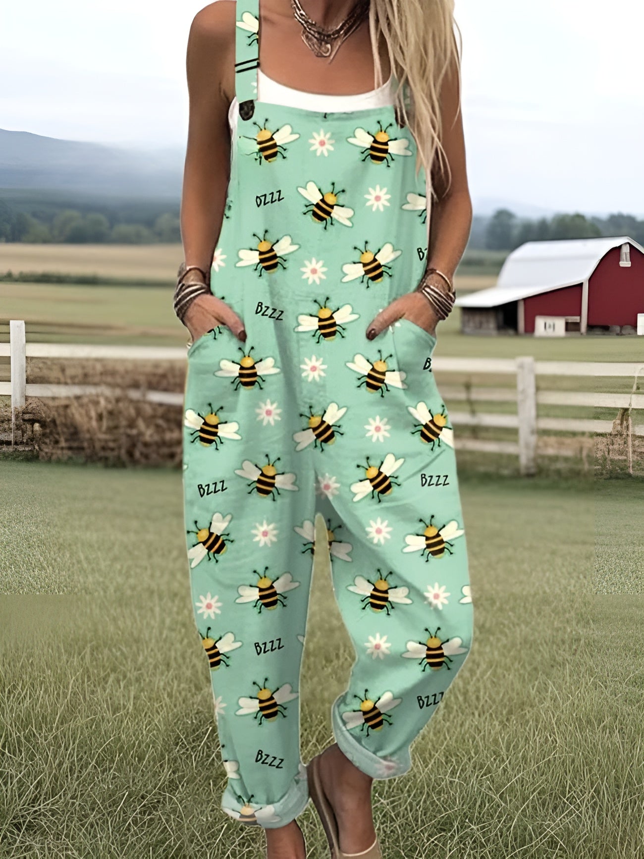 Summer Jumpsuit | Busy Bee Garden Overalls