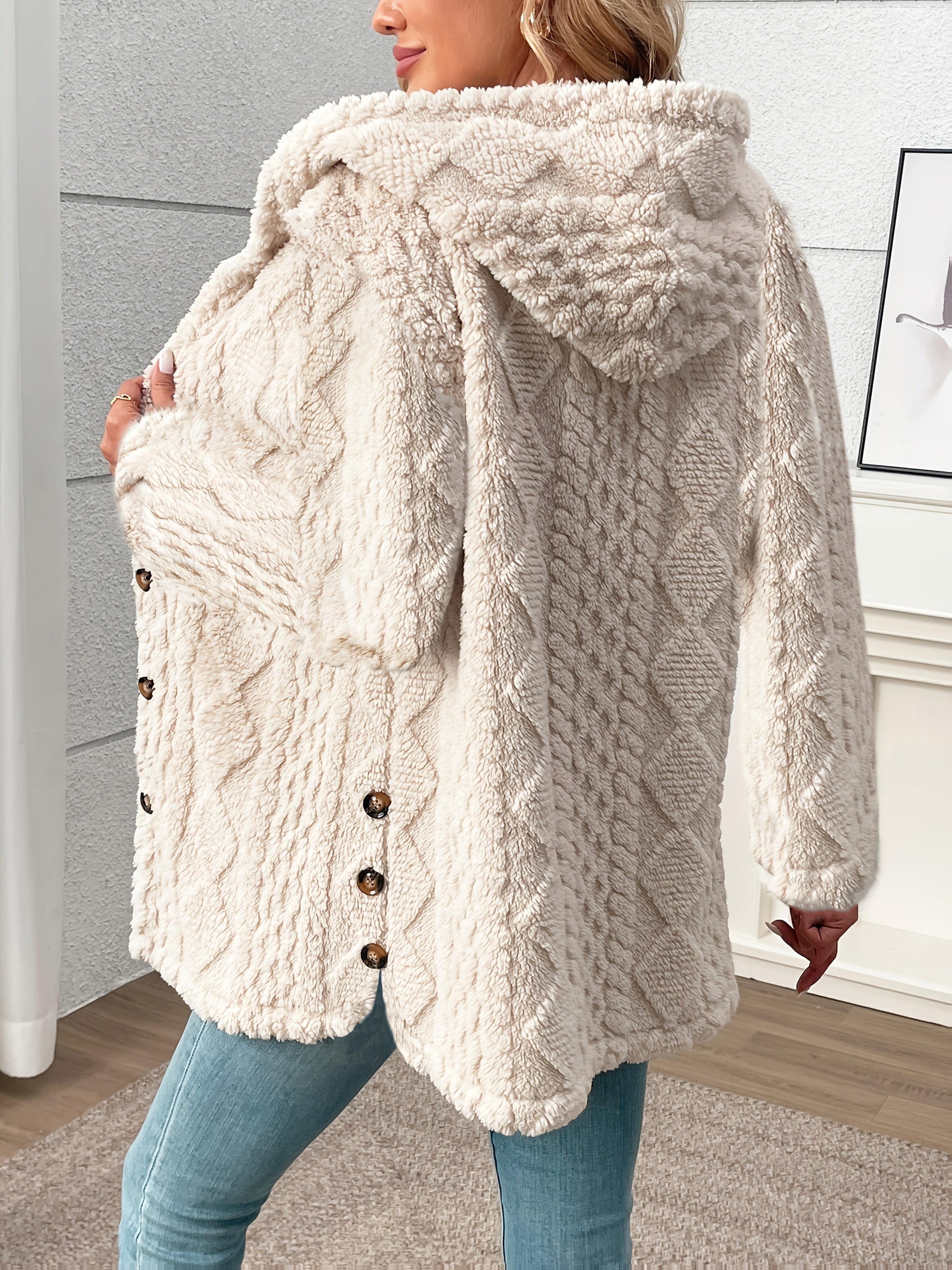 Mariette | Elegant Diamond Teddy Jacket