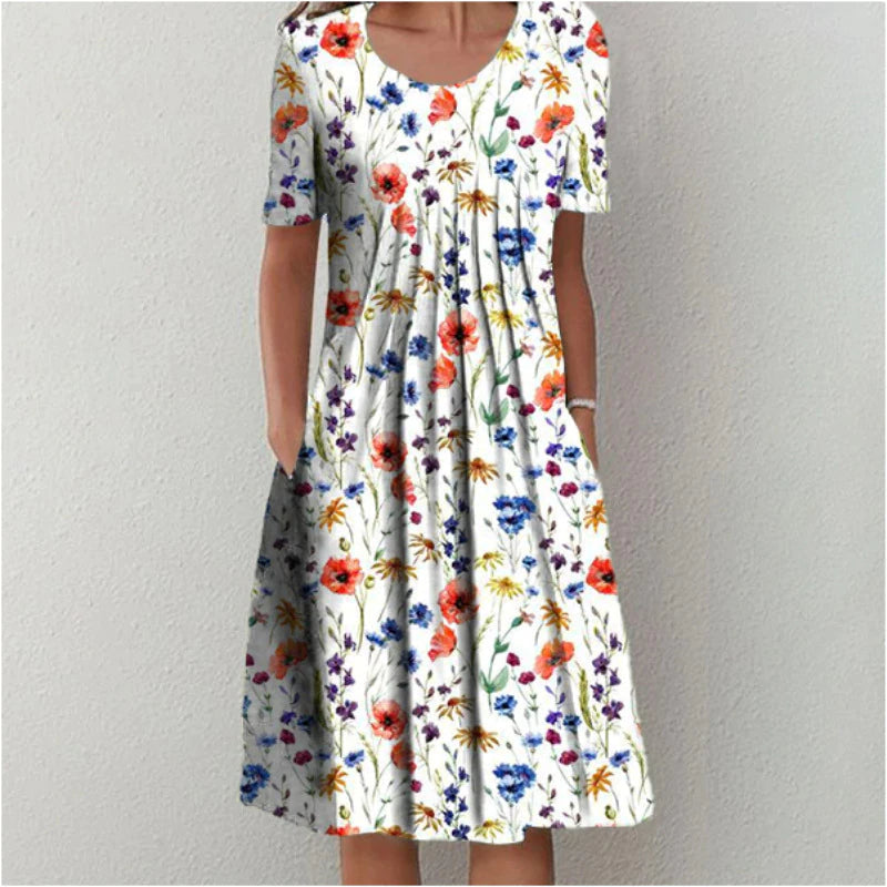 Hanna™ | Floral Dress with Pockets
