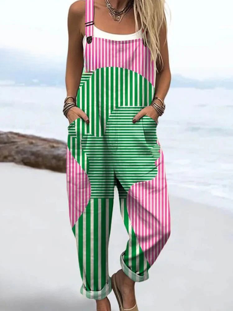 Summer Jumpsuit | Vintage Floral Women's Jumpsuit - Style and Comfort for All Day
