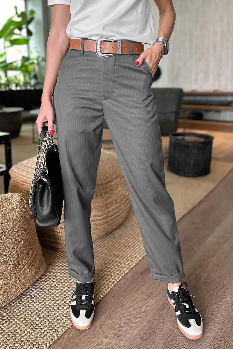 Mathilda | Striped Suit Trousers