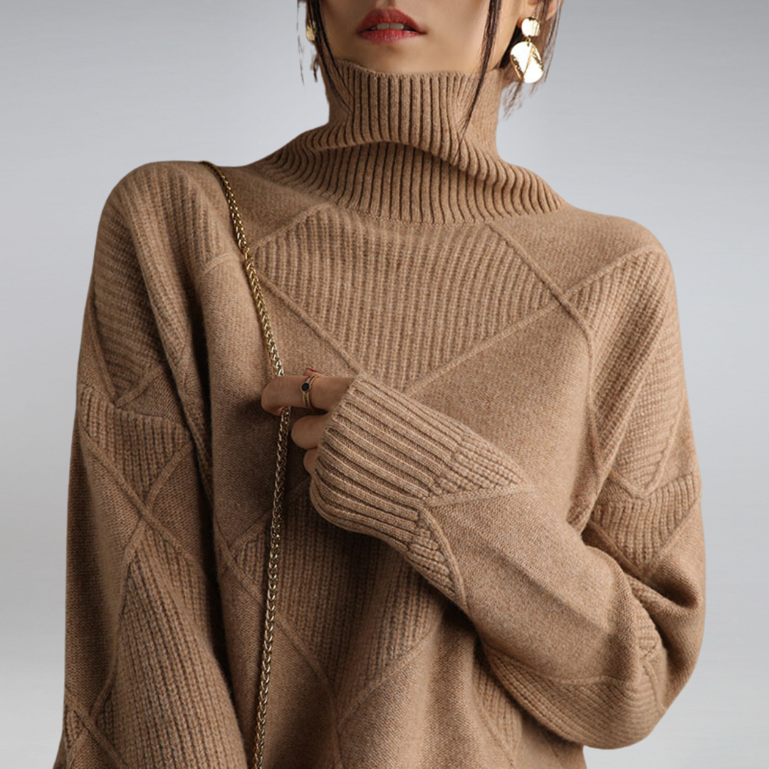 Tess | Luxury Cashmere Turtleneck Sweater
