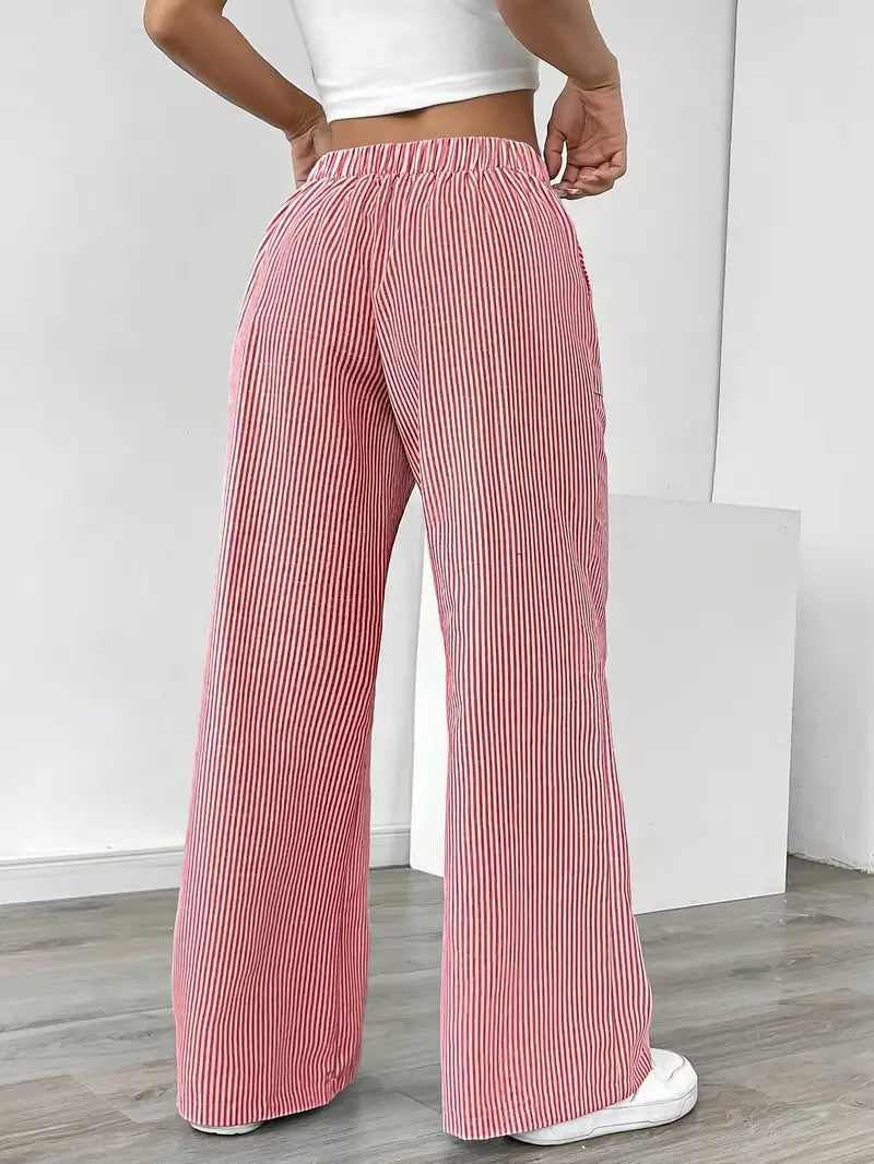 Alina | Elegant Striped Pants with Pockets