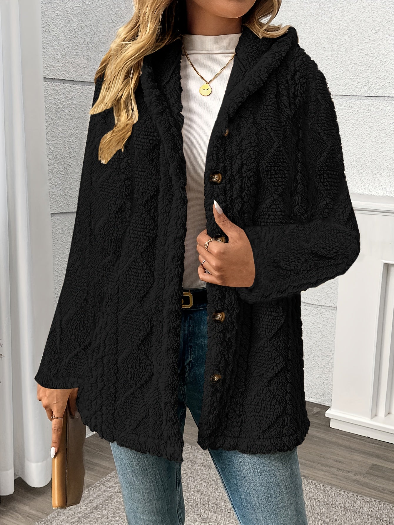 Mariette | Elegant Diamond Teddy Jacket