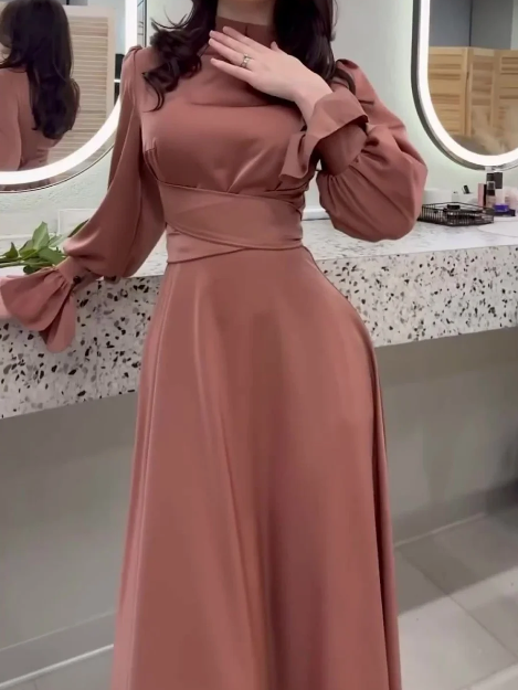 ItalianFrost | Satin Maxi Dress