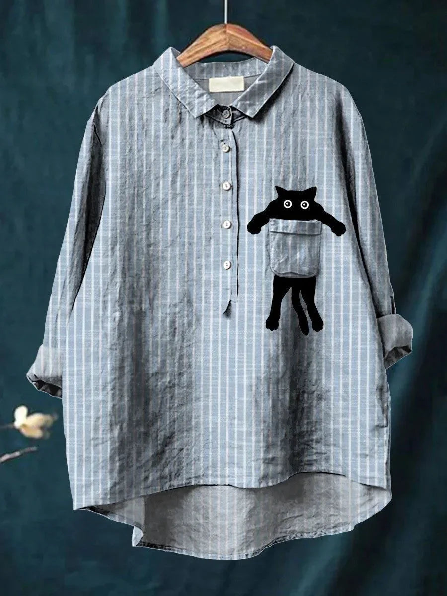 Sofia® | Casual Blouse with Pocket Print