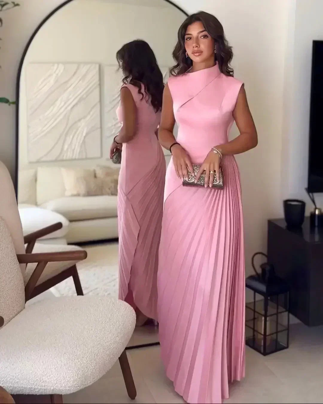Ellison | Classic Draped Maxi Dress