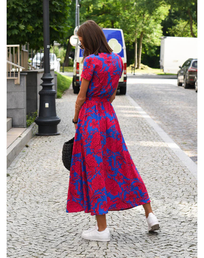 CLAUDIA | Elegant Dress with V-Neck