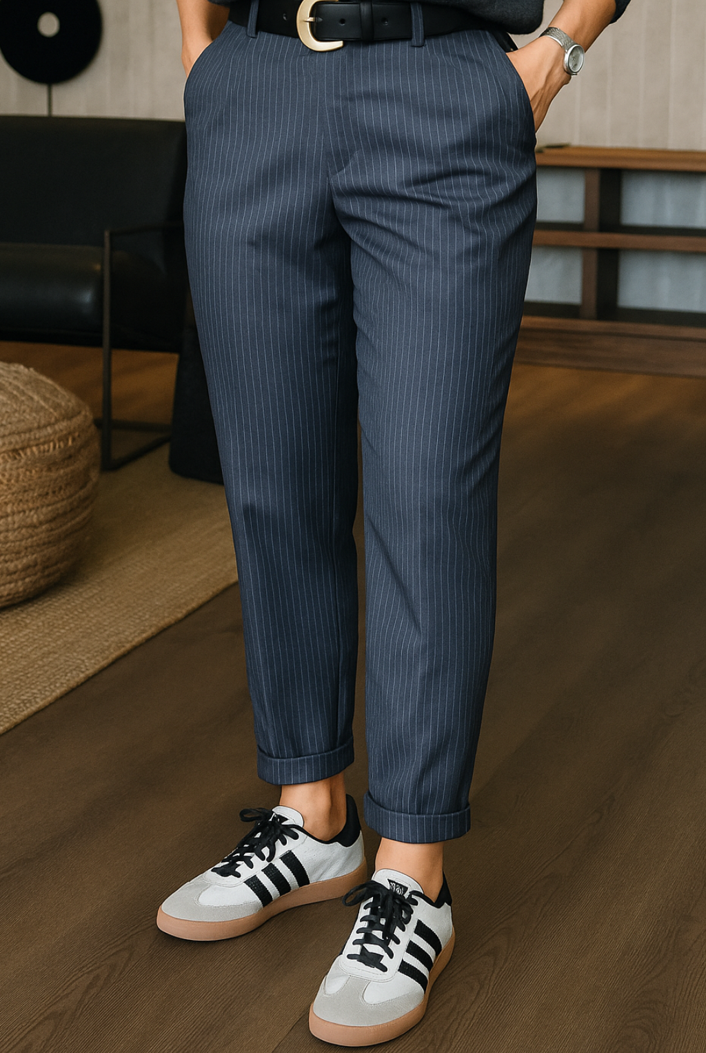 Mathilda | Striped Suit Trousers