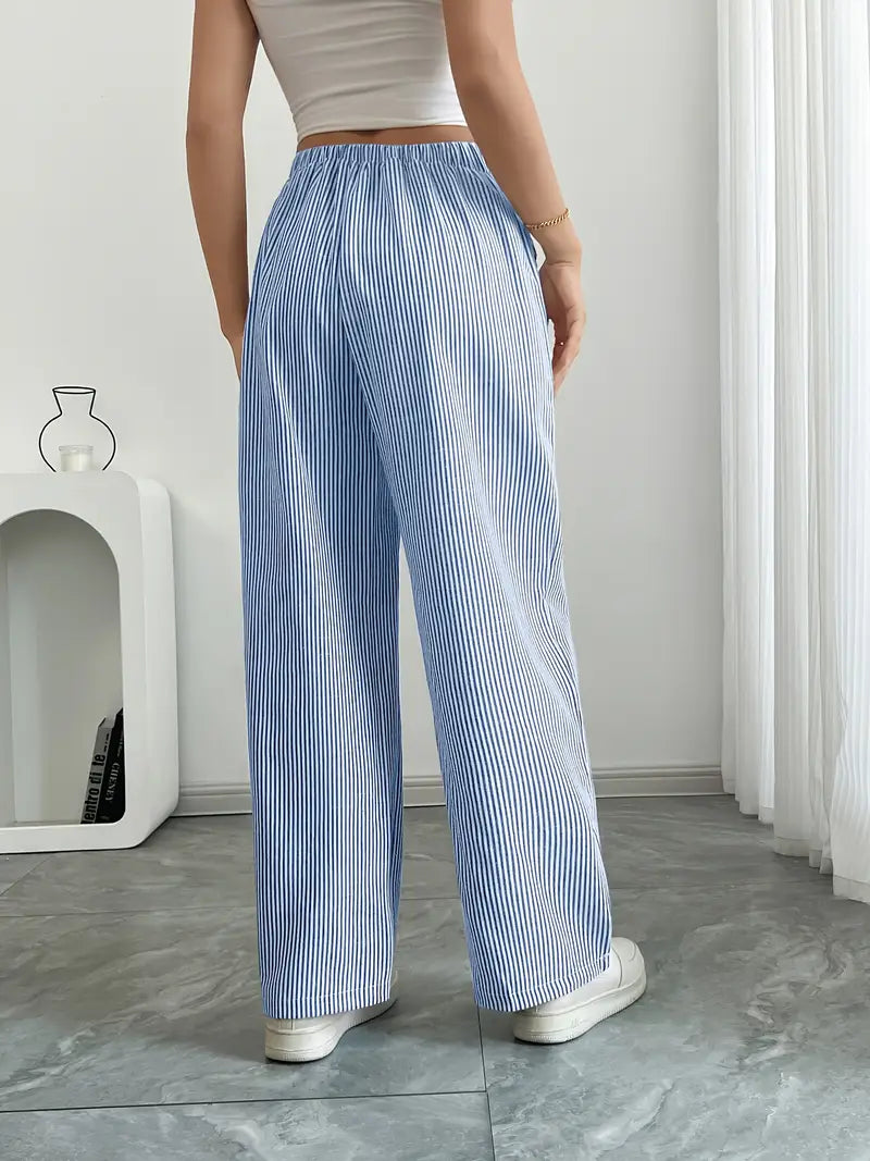 Alina | Elegant Striped Pants with Pockets
