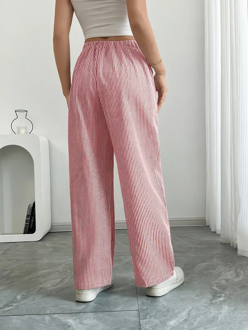 Alina | Elegant Striped Pants with Pockets