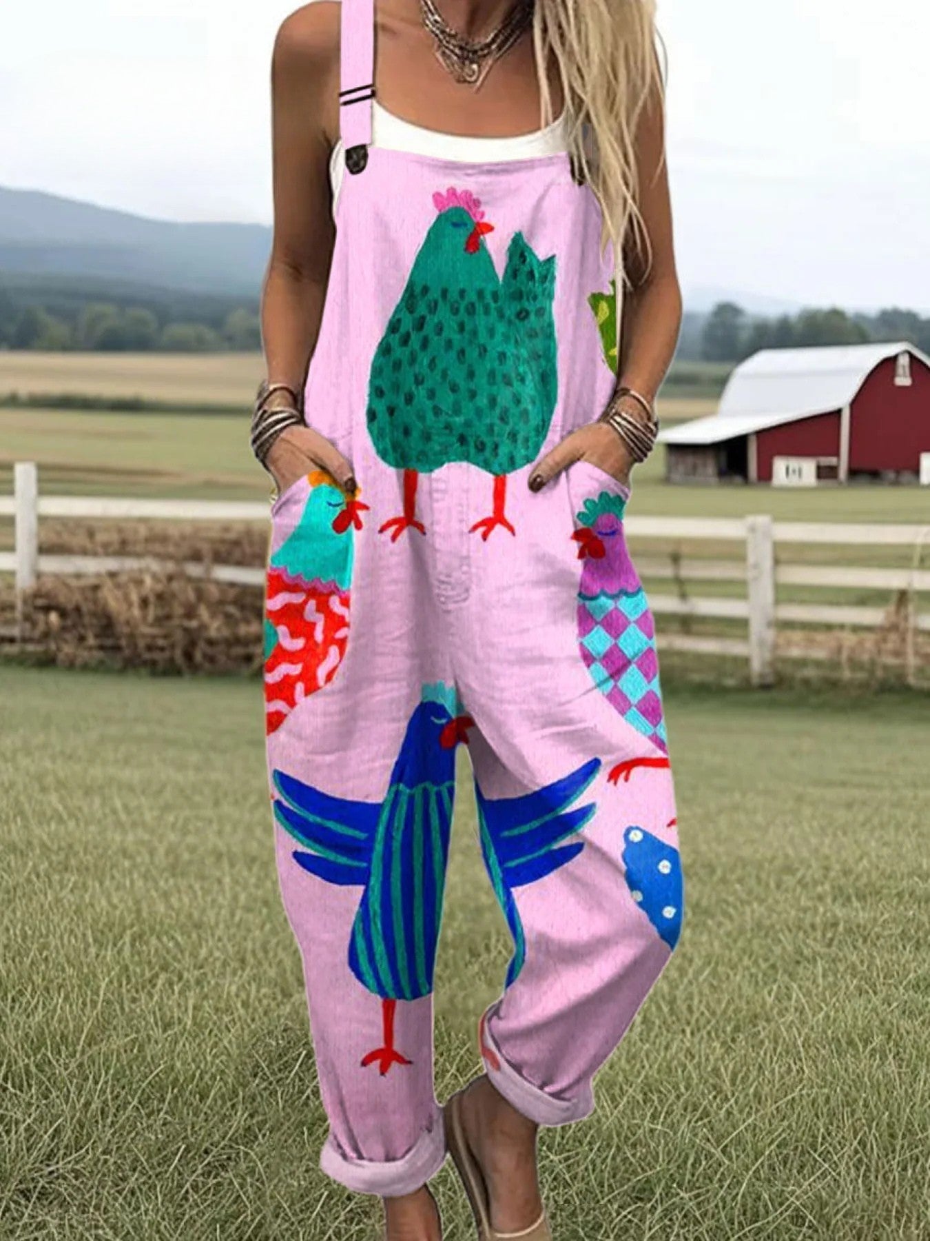 Summer Jumpsuit | with Vintage Flowers - Stylish Comfort for All Day