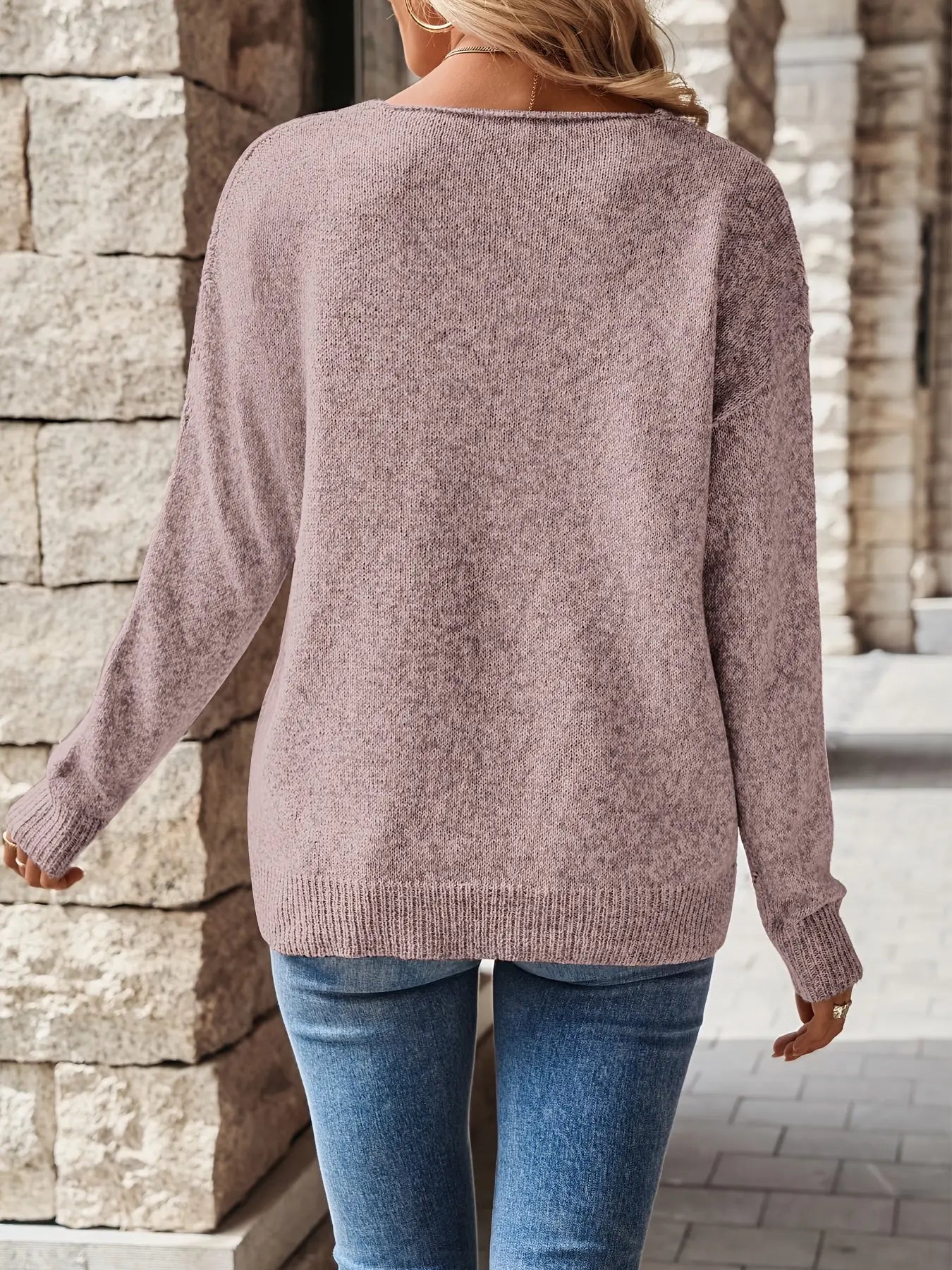 Élise™ | V-Neck Sweater