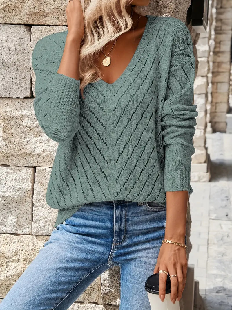 Élise™ | V-Neck Sweater