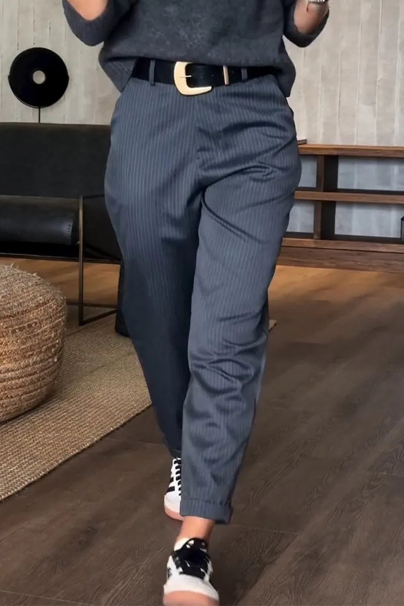 Mathilda | Striped Suit Trousers