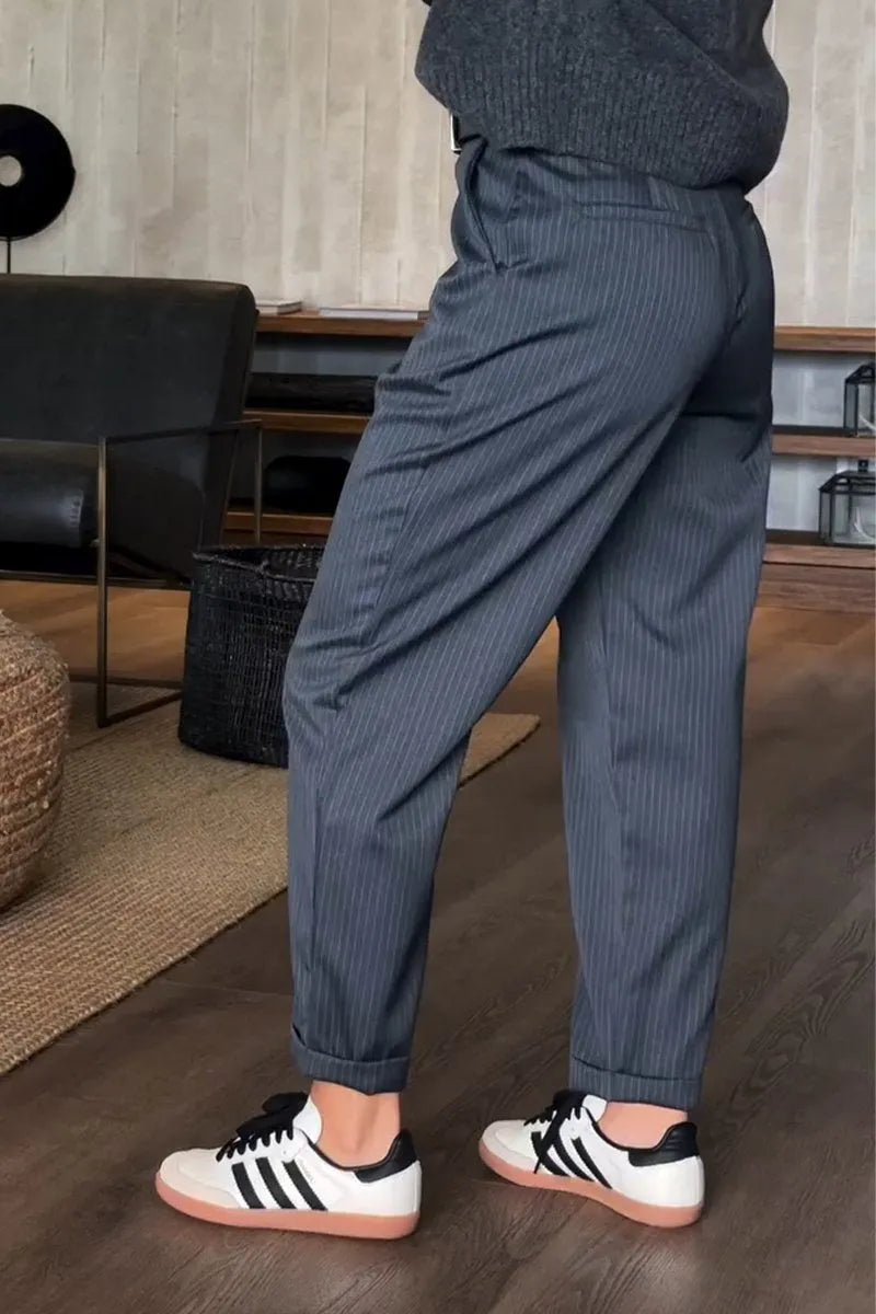 Mathilda | Striped Suit Trousers