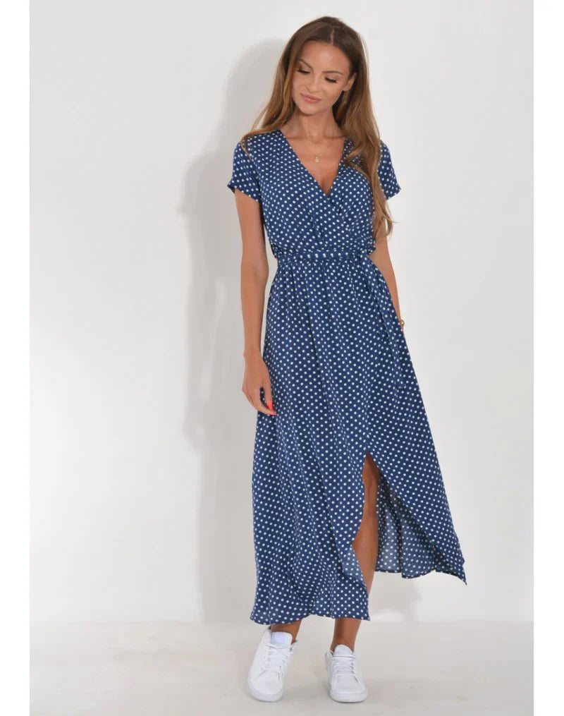 CLAUDIA | Elegant Dress with V-Neck