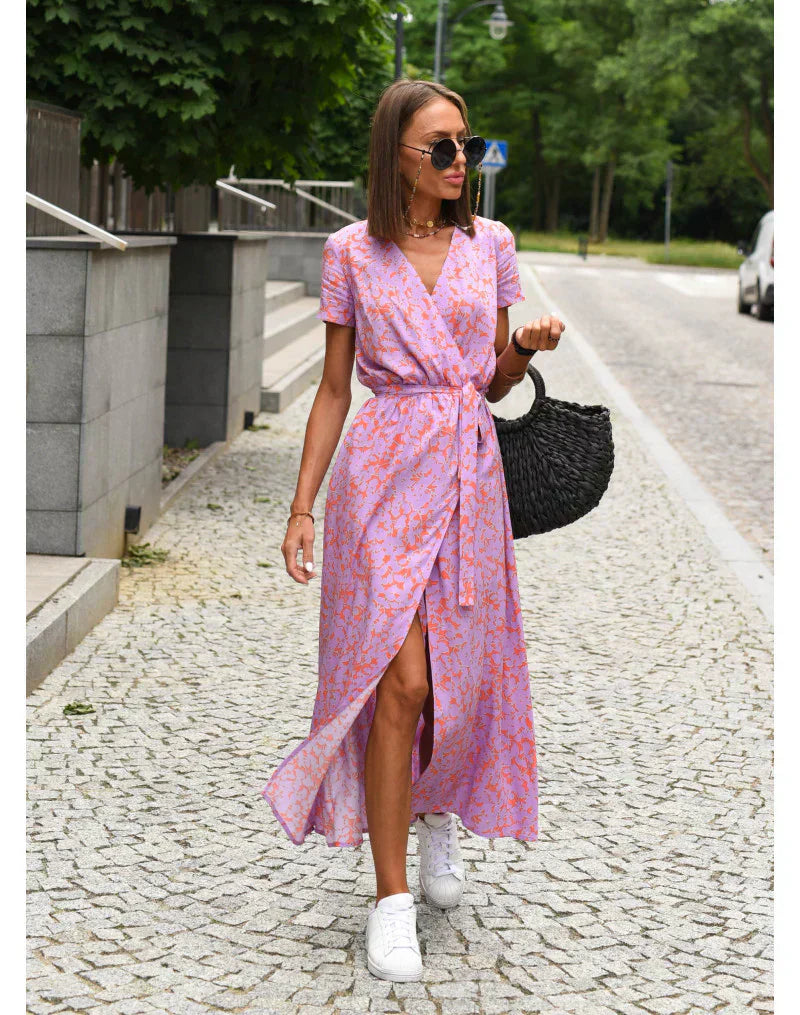 CLAUDIA | Elegant Dress with V-Neck