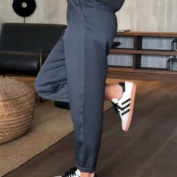 Mathilda | Striped Suit Trousers