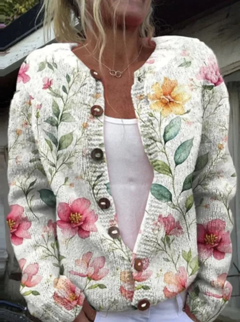 Estelle | Elegant Flower Print Vest